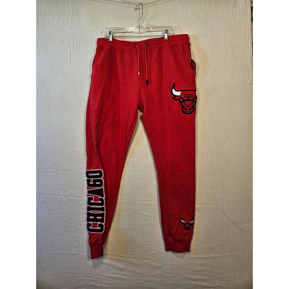 Pro Standard Chicago Bulls Red Jogger Sweatpants Luxury Athletic Mens 3XL 2866